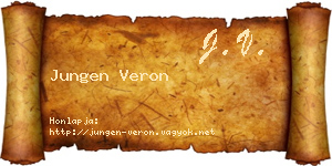 Jungen Veron névjegykártya